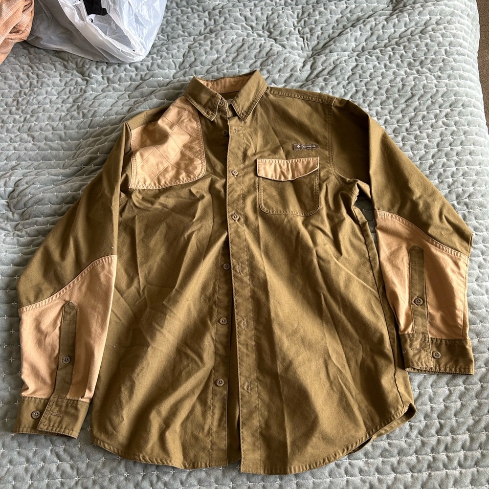 Columbia Men's Brown Button-Up Shirt